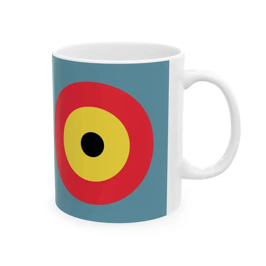 Ensign of the Belgian Section of the Royal Air Force (Belgium) White Coffee Mug - Go Mug Yourself