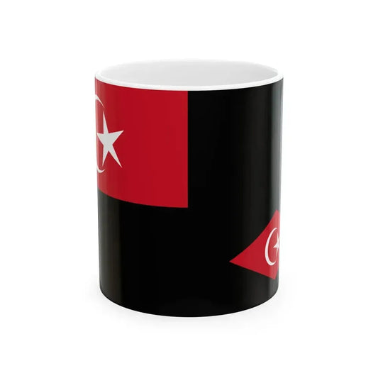Ensign of the Boat of the Territorial Government of Johor (Malaysia) White Coffee Mug 11oz - Go Mug Yourself