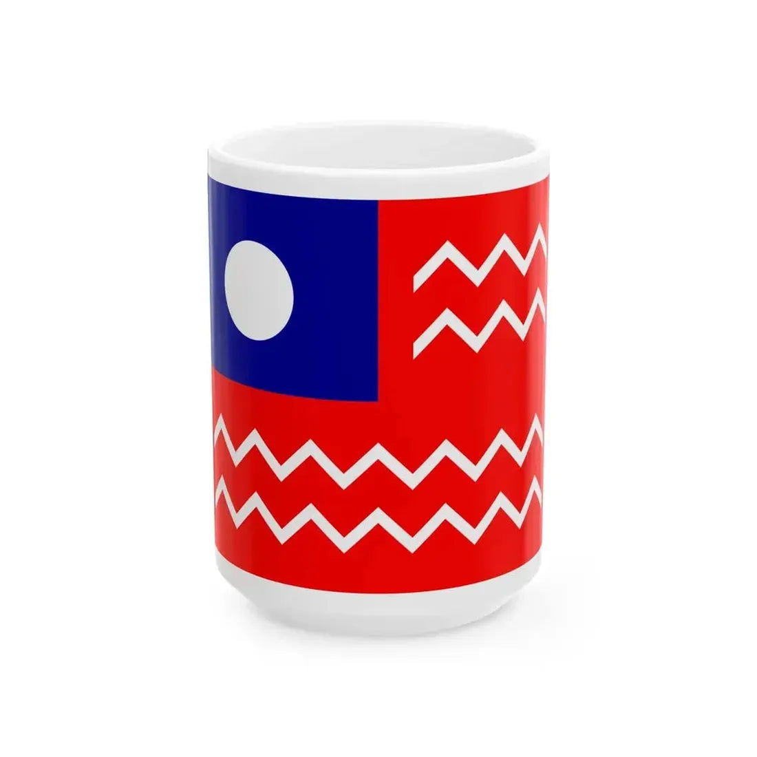 Ensign of the Chinese Water Police 1912 (China) White Coffee Mug 15oz - Go Mug Yourself