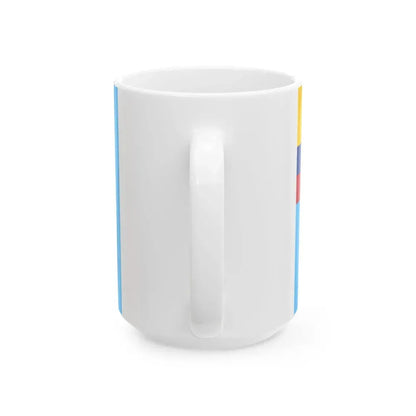 Ensign of the Colombian Air Force (Colombia) White Coffee Mug - Go Mug Yourself