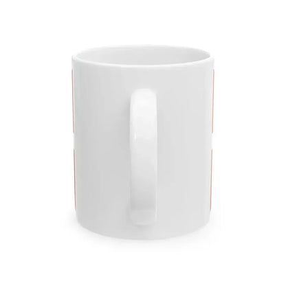 Ensign of the Cruiser Aurora 1927 (Russia) White Coffee Mug - Go Mug Yourself