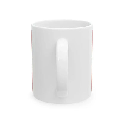 Ensign of the Cruiser Aurora 1927 (Russia) White Coffee Mug - Go Mug Yourself