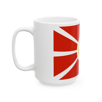 Ensign of the Cruiser Aurora 1927 (Russia) White Coffee Mug - Go Mug Yourself