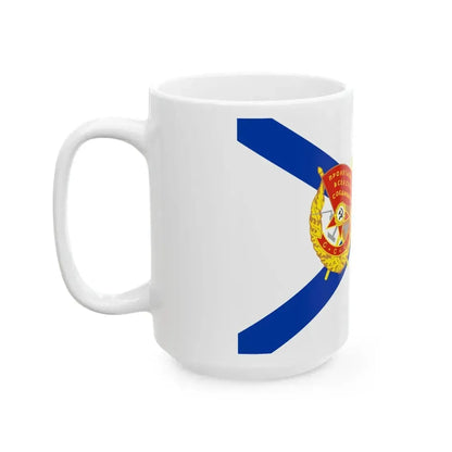 Ensign of the Cruiser Aurora 2016 (Russia) White Coffee Mug - Go Mug Yourself