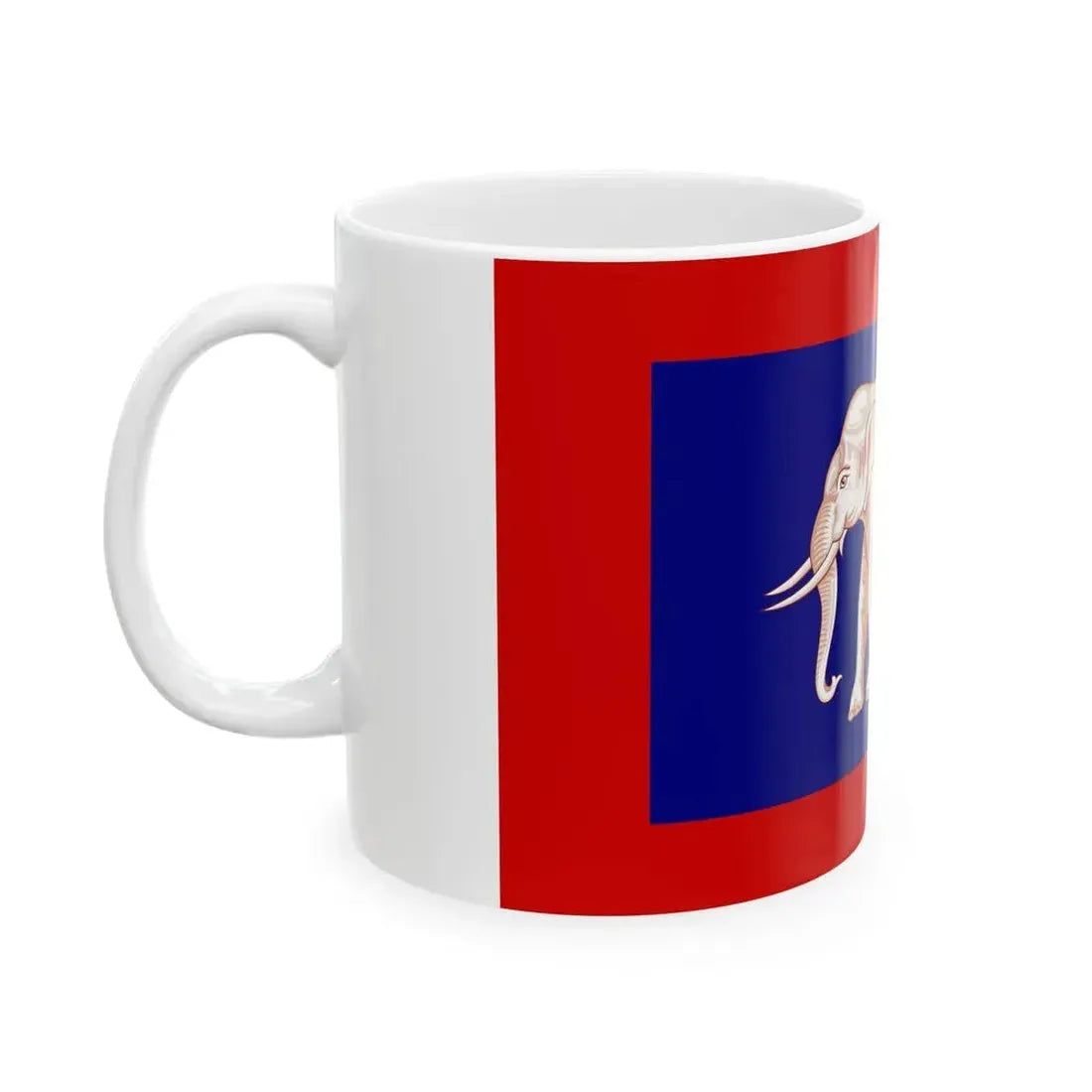 Ensign of the Front Palace Navy 1851-1885 (Cambodia) White Coffee Mug - Go Mug Yourself