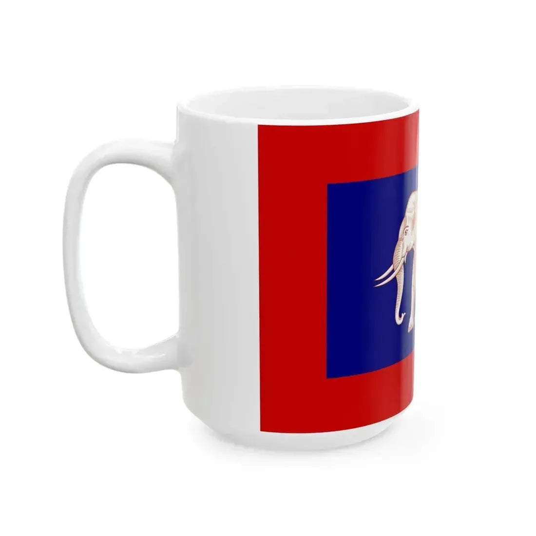 Ensign of the Front Palace Navy 1851-1885 (Cambodia) White Coffee Mug - Go Mug Yourself