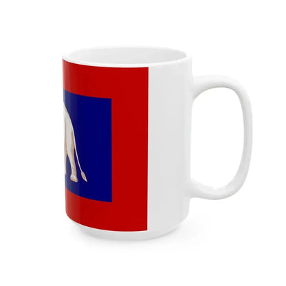 Ensign of the Front Palace Navy 1851-1885 (Cambodia) White Coffee Mug - Go Mug Yourself