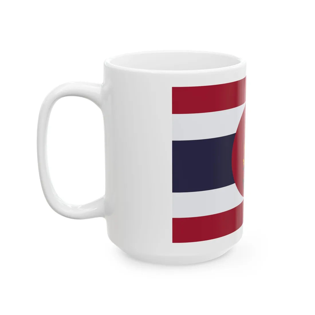 Ensign of the Harbour Department Siam 1917 (Cambodia) White Coffee Mug - Go Mug Yourself