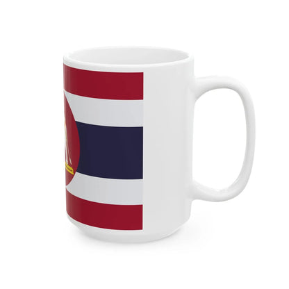 Ensign of the Harbour Department Siam 1929 (Cambodia) White Coffee Mug - Go Mug Yourself