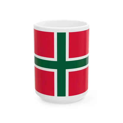 Ensign of the Hungarian Yachting Association pre-2000s (Hungary) White Coffee Mug 15oz - Go Mug Yourself
