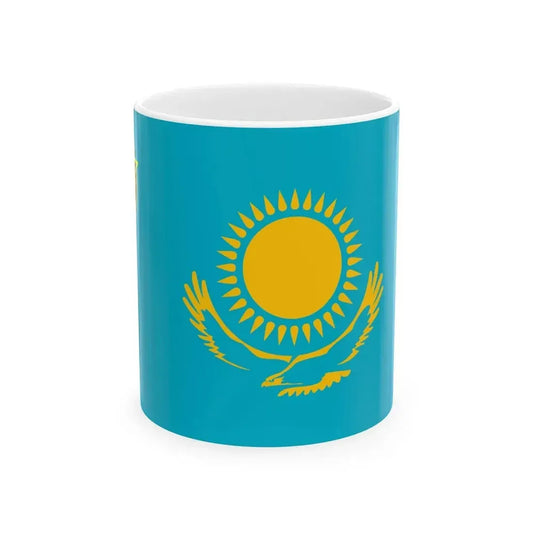Ensign of the Kazakhstan Internal Troops (Kazakhstan) White Coffee Mug 11oz - Go Mug Yourself