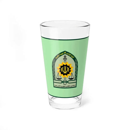 Ensign of the Law Enforcement Force of the Islamic Republic of Iran (Iran) Pint Glass 16oz 16oz - Go Mug Yourself