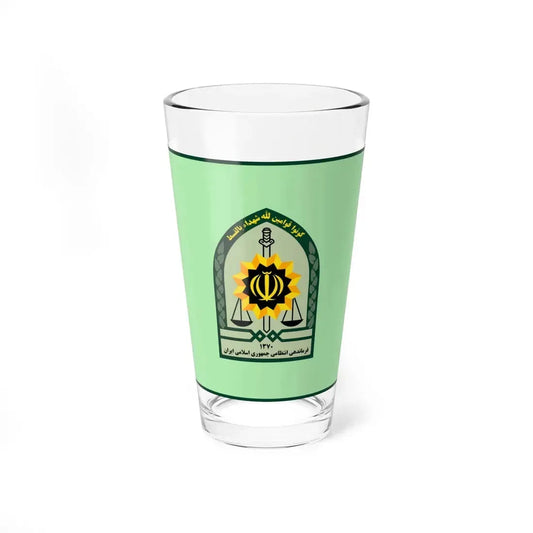 Ensign of the Law Enforcement Force of the Islamic Republic of Iran (Iran) Pint Glass 16oz 16oz - Go Mug Yourself