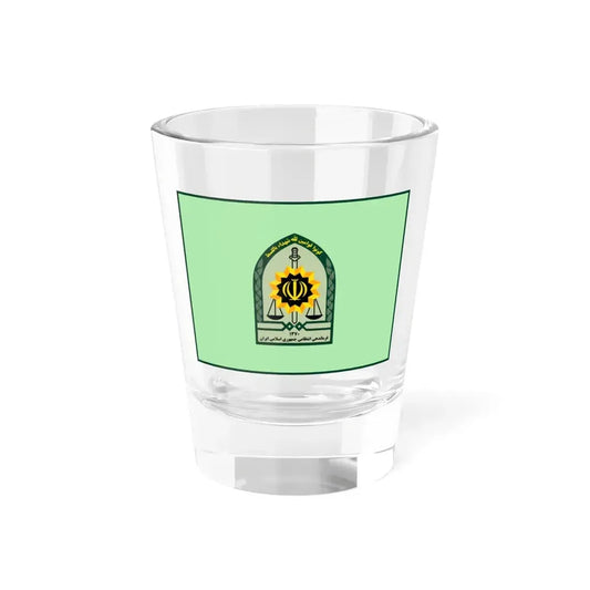 Ensign of the Law Enforcement Force of the Islamic Republic of Iran (Iran) Shot Glass 1.5oz 1.5oz - Go Mug Yourself