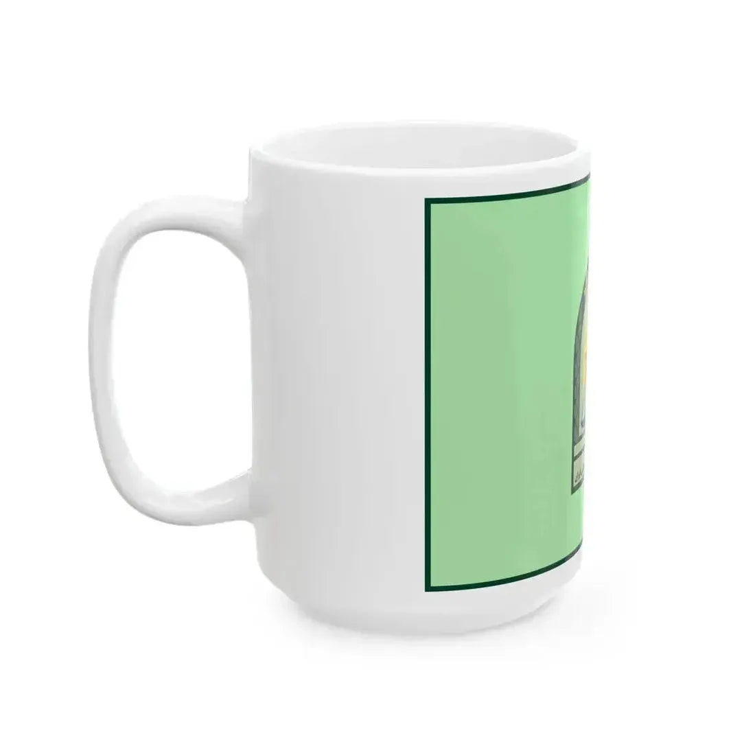 Ensign of the Law Enforcement Force of the Islamic Republic of Iran (Iran) White Coffee Mug - Go Mug Yourself