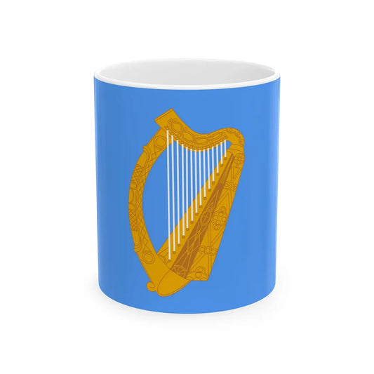 Ensign of the National Yacht Club Ireland pre-1945 (Ireland) White Coffee Mug 11oz - Go Mug Yourself