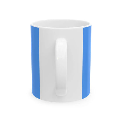 Ensign of the National Yacht Club Ireland pre-1945 (Ireland) White Coffee Mug - Go Mug Yourself