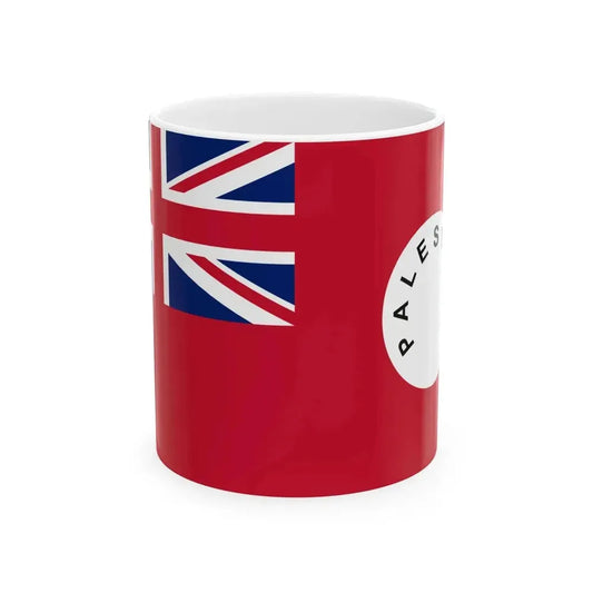 Ensign of the Palestine Mandate 1927-1948 (Israel) White Coffee Mug 11oz - Go Mug Yourself
