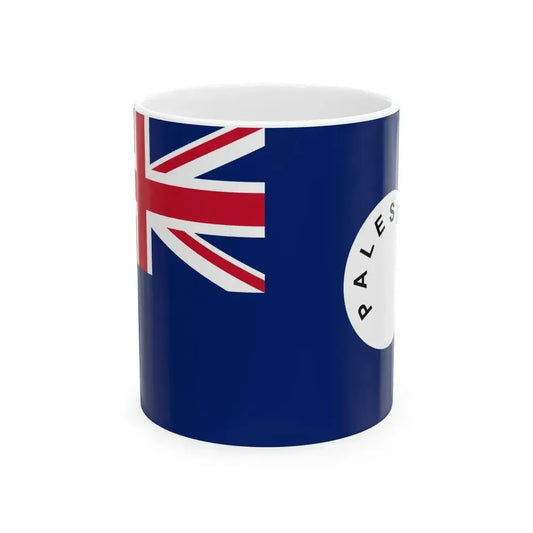 Ensign of the Palestine Mandate Customs and Postal Services 1929-1948 (Israel) White Coffee Mug 11oz - Go Mug Yourself