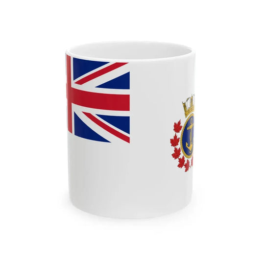 Ensign of the Royal Canadian Sea Cadets 1953-1976 (Canada) White Coffee Mug 11oz - Go Mug Yourself
