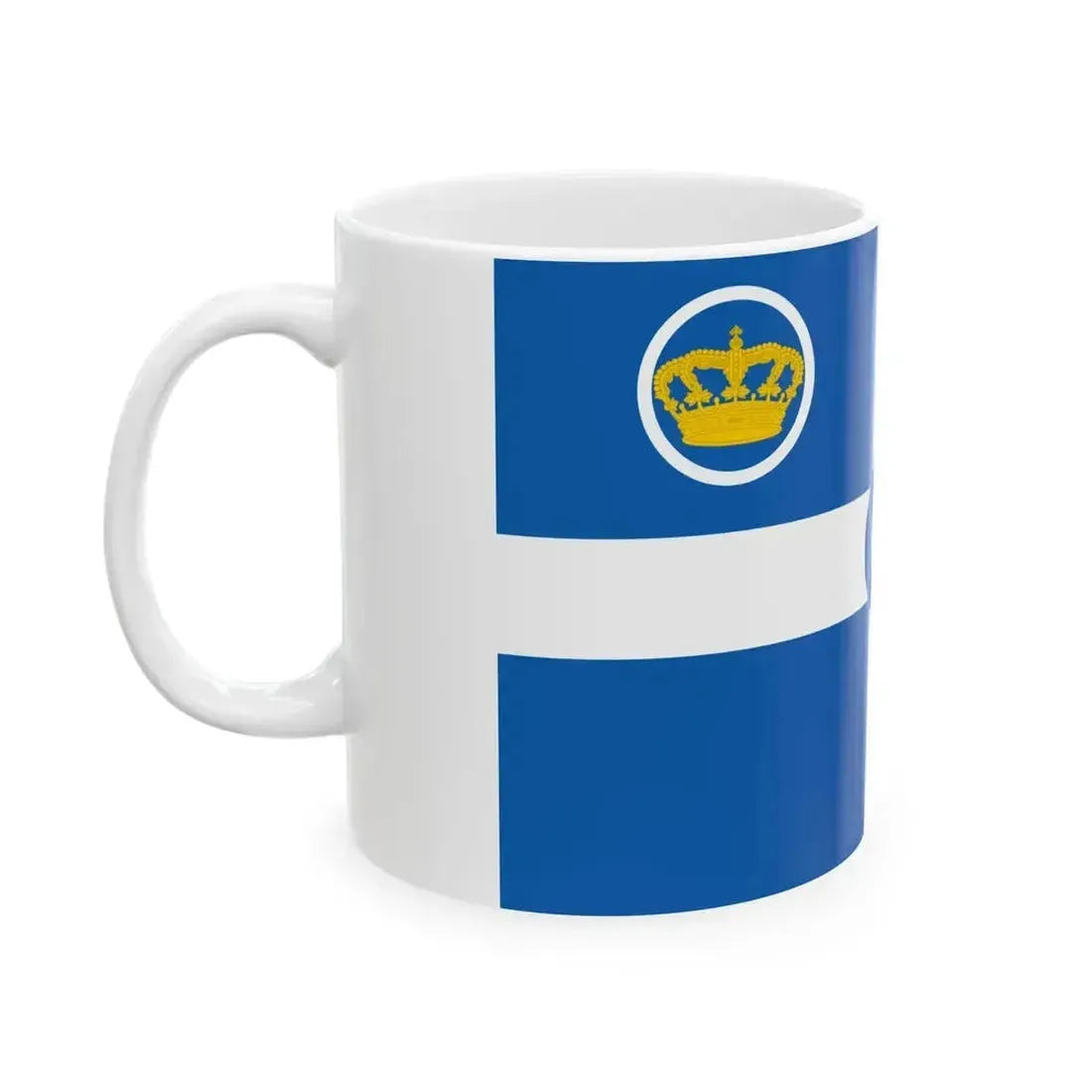 Ensign of the Royal Hellenic Air Force (Greece) White Coffee Mug - Go Mug Yourself