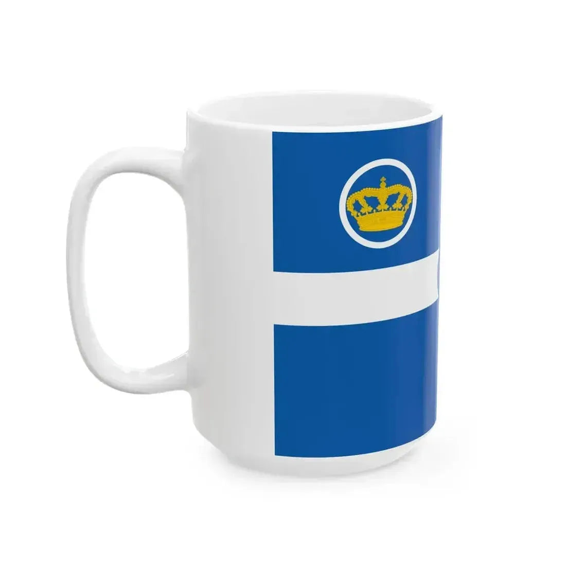Ensign of the Royal Hellenic Air Force (Greece) White Coffee Mug - Go Mug Yourself