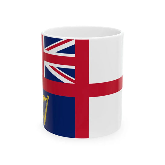 Ensign of the Royal Irish Yacht Club Historical (Ireland) White Coffee Mug 11oz - Go Mug Yourself