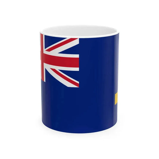 Ensign of the Royal Motor Yacht Club of New South Wales (Australia) White Coffee Mug 11oz - Go Mug Yourself