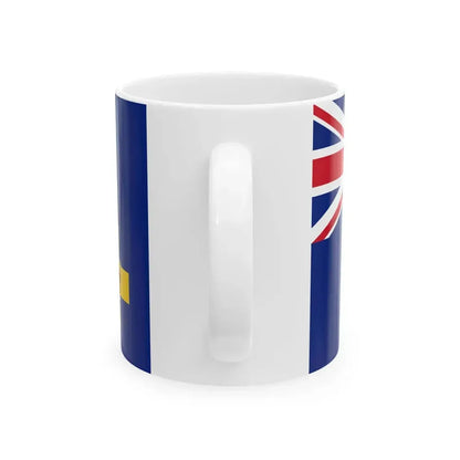 Ensign of the Royal Motor Yacht Club of New South Wales (Australia) White Coffee Mug - Go Mug Yourself