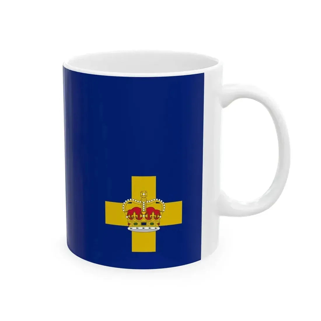 Ensign of the Royal Motor Yacht Club of New South Wales (Australia) White Coffee Mug - Go Mug Yourself