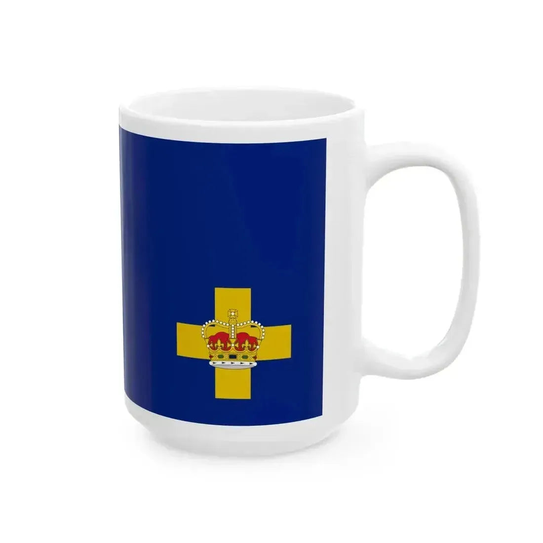 Ensign of the Royal Motor Yacht Club of New South Wales (Australia) White Coffee Mug - Go Mug Yourself
