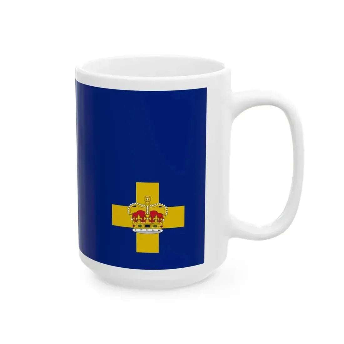Ensign of the Royal Motor Yacht Club of New South Wales (Australia) White Coffee Mug - Go Mug Yourself