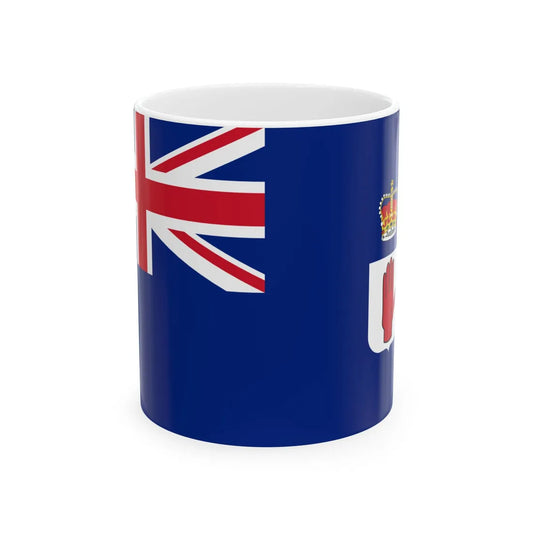 Ensign of the Royal Ulster Yacht Club (Ireland) White Coffee Mug 11oz - Go Mug Yourself