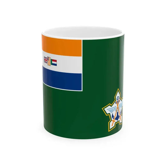 Ensign of the South African Defence Force 1981-1994 (South Africa) White Coffee Mug 11oz - Go Mug Yourself