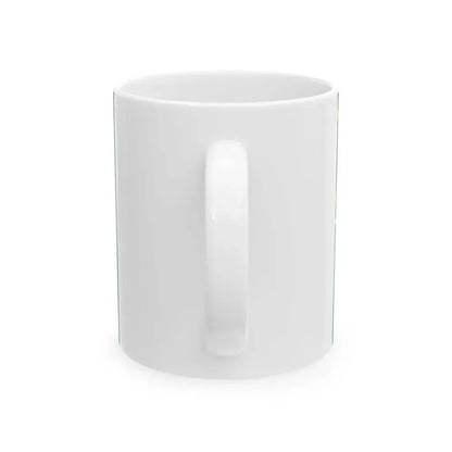 Ensign of the South African National Defence Force 1994-2003 (South Africa) White Coffee Mug - Go Mug Yourself