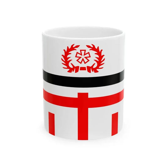 Ensign of the South Pacific Mandate Water Police (Japan) White Coffee Mug 11oz - Go Mug Yourself