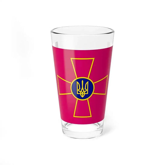 Ensign of the Ukrainian Armed Forces (Ukraine) Pint Glass 16oz 16oz - Go Mug Yourself