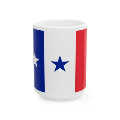 Ensign of the Yacht Club de France (France) White Coffee Mug 15oz - Go Mug Yourself