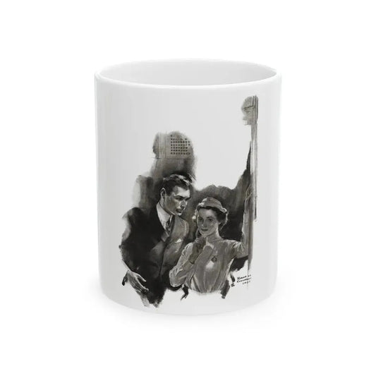 Enter Nurse Angus, Cosmopolitan, August 1937 - White Coffee Mug 11oz - Go Mug Yourself
