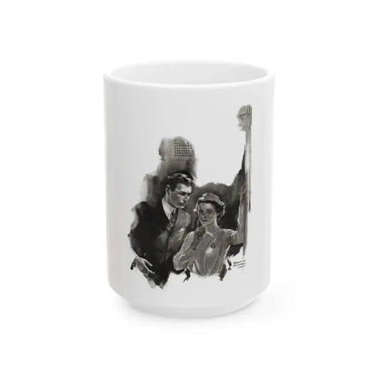 Enter Nurse Angus, Cosmopolitan, August 1937 - White Coffee Mug 15oz - Go Mug Yourself