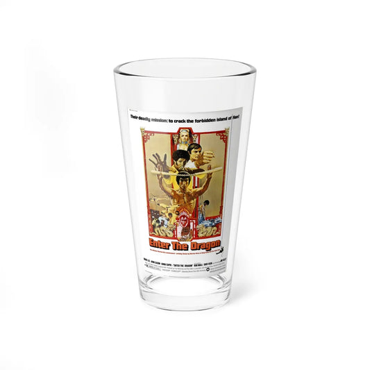 ENTER THE DRAGON 1973 Movie Poster - Pint Glass 16oz-16oz-Go Mug Yourself