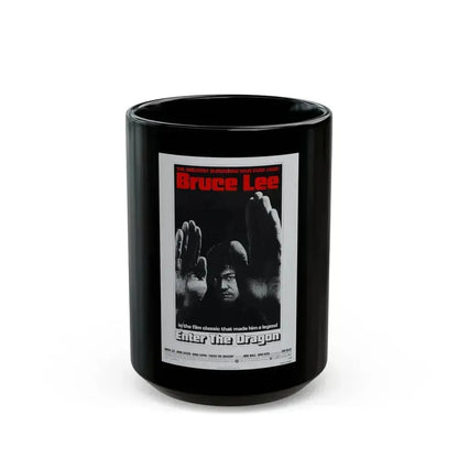 ENTER THE DRAGON (2) 1973 Movie Poster - Black Coffee Mug 15oz - Go Mug Yourself