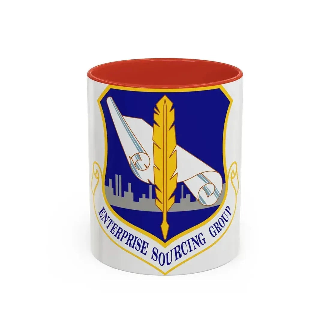 Enterprise Sourcing Group (U.S. Air Force) Accent Coffee Mug 11oz Red - Go Mug Yourself