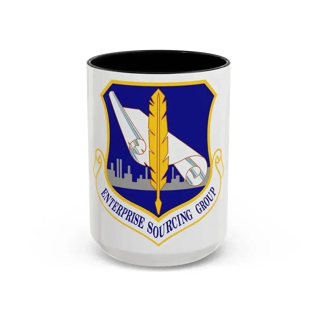 Enterprise Sourcing Group (U.S. Air Force) Accent Coffee Mug 15oz Black - Go Mug Yourself