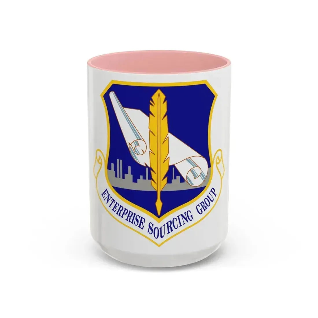 Enterprise Sourcing Group (U.S. Air Force) Accent Coffee Mug 15oz Pink - Go Mug Yourself