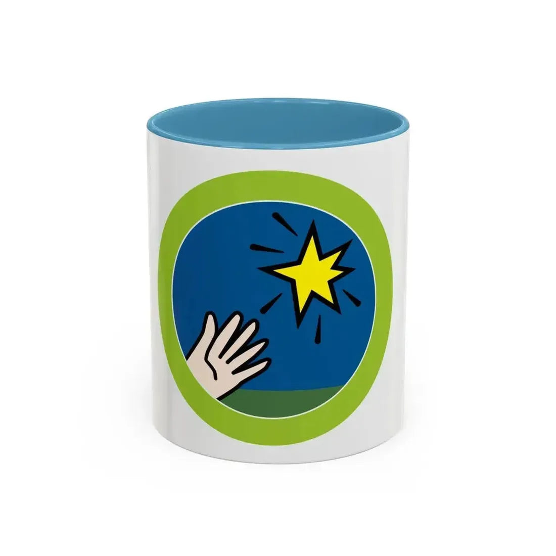 Entrepreneurship (Boy Scout Merit Badge) Accent Coffee Mug 11oz Light Blue - Go Mug Yourself