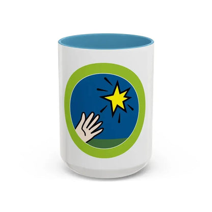 Entrepreneurship (Boy Scout Merit Badge) Accent Coffee Mug 15oz Light Blue - Go Mug Yourself