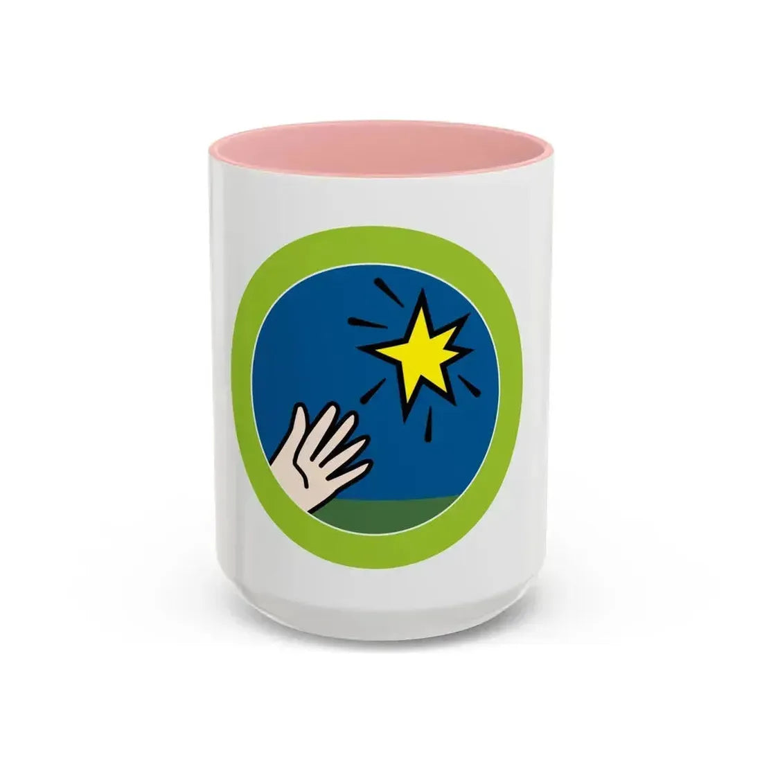 Entrepreneurship (Boy Scout Merit Badge) Accent Coffee Mug 15oz Pink - Go Mug Yourself