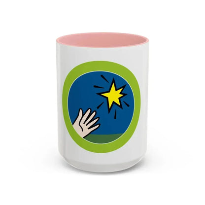 Entrepreneurship (Boy Scout Merit Badge) Accent Coffee Mug 15oz Pink - Go Mug Yourself