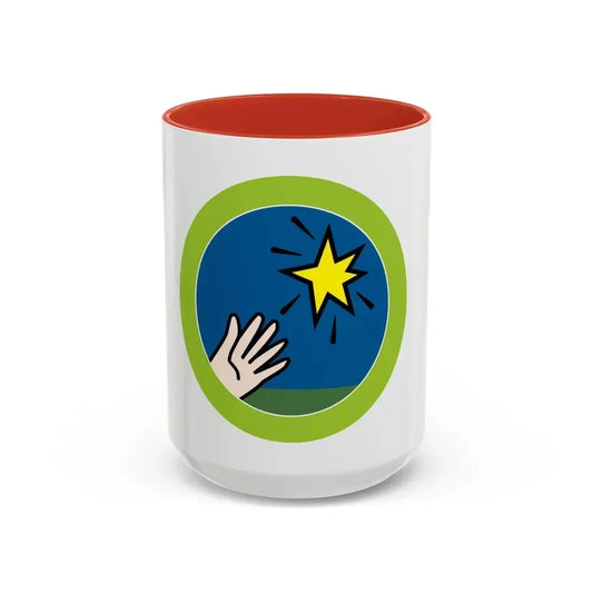 Entrepreneurship (Boy Scout Merit Badge) Accent Coffee Mug 15oz Red - Go Mug Yourself